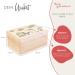 Personalized Baby Storage Box with UV Print - 30x20x14cm | Unique Birth Gift & Souvenir Box for Children - Wooden Baby Box - Perfect for Africa - Buy Online on GoSupps.com