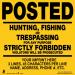 Minuteman Signs | Custom, No Trespassing, No Hunting, No Fishing, Posted, Aluminum, 25 Pack, Yellow