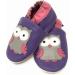 MiniFeet Premium Soft Leather Baby Shoes - Buy 4 Pairs, Get 1 Free! Purple Owl Design, Toddler Shoes 0-6 Months to 4-5 Years - Buy Online on GoSupps.com