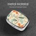 Portable Leaves & Flower Printed Square Pill Box | Travel Medicine Organizer for Easy Use - Buy Online on GoSupps.com