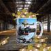 Planes Trains and Automobiles Classic Car Icons Personalised Mug with Choice of Sweets Gift - Buy Online on GoSupps.com