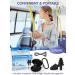 Buy Ear Plugs for Airplane Ear Pressure Relief - 2 Pairs Soft Silicone Reusable 26dB with Connector Cord | Travel Essentials for Flying - Carbon Black - Buy Online on GoSupps.com