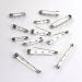 Silver Bar Pins Brooch Clasp Pin Backs Safety Pin 120pc Set for Name Tags & Badges - 20mm, 25mm, 32mm, 38mm - Buy Online on GoSupps.com