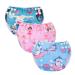 Mixidone reusable swimming diaper adjustable Washing baby swimming trousers Unity size swimming diaper swimming trunks for toddlers from 0 to 3 years of mermaid + unicorn + dancer