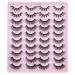 False Eyelashes Natural Fluffy Fake Lashes Pack 5 Styles Mixed Wispy 3D Volume Eye Lashes 20 Pairs by Yawamica
