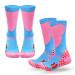 Lymaha 2 pairs of children Ski socks knee socks for boys and girls thick reinforced knee socks winter sports socks children for winter sports skiing snowboard 9-10 years of pink