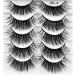 fdsmall False Eyelashes 8D Curl Wispy Long Lashes Fluffy Natural Look False Eyelashes 15 MM Faux Mink Lashes Soft Reusable Eye Lashes 5 Pairs (G5-4) - Buy Online on GoSupps.com