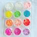 AddFavor 24 Colors Iridescent Glitter Chunky Nail Flakes - Fluorescent Neon Sequins for Nail/Face/Body/Craft - Iridescent AB Colors - Buy Online on GoSupps.com