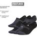 adidas Men's Superlite Linear 3 6-Pack Super No Show Large Black/Onix Grey - Buy Online on GoSupps.com