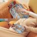Cat Skier Hot Water Bottle - 2 Litre Fleece Cover for Hot & Cold Compress - Lollipop Forest Design - International Shipping - Buy Online on GoSupps.com