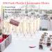 200 Pcs Clear Plastic Champagne Flutes - Disposable Toasting Glasses for Wedding & Parties - Buy Online on GoSupps.com