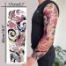 Full Arm Temporary Tattoos for Men and Women - Waterproof Sleeve Tattoo Lasts Long - Japanese Fake Tattoos for Adults - Aresvns L19 x W7 - Ideal Christmas Gift - Buy Online on GoSupps.com