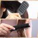 2 Piece Straightening Comb Set with Boar Bristles - Double Sided Brush for Hair Styling and Knot-Free Results (Black/Rose Red) - Buy Online on GoSupps.com