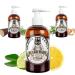 MR Bear Family Natural BartShampoo for Men 250ml - Citrus - More moisture for a fuller healthier beard - 2 -in -1 beard soap and Bart Conditioner - Bart shampoo men's citrus