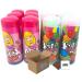 Sour Candy Drink Mix Bundle: Lickedy Lips Blue Raspberry/Cherry Pink (6x60ml) + Brain Licker Cherry Balls (6x60ml) Sour Candy Rollers - Boxed Treatz