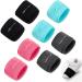 Geyoga Shoe Socks 4 Pairs The Dance Socks for Smooth Floors Dance Shoe Covers Shoes Dance Sliders Wood Floors Dance Cover for Protecting Knee Dance on Smooth Floor Black, Gray, Red, Blue
