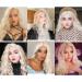 GIANNAY Platinum Blonde Curly Wig - Long Synthetic Lace Front Wig for Women, Heat Resistant Cosplay Fairy Wig - Buy Online on GoSupps.com