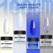 Dip Powder Nail Kit Starter - 4 Colors Stay Navy Blue Dipping Powder Set | DIY Nail Dip Art Kit with Base Activator Top Coat & Brush Saver - Buy Online on GoSupps.com