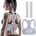 ZINUU Posture Corrector for Women Men Upper Back Brace Lower Back Support Belt Adjustable Shoulder Support Lumbar Belt Back Pain Relief For Father Mother Gifts- Waist 70-130 cm Grey