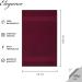 Class Home Collection Terry Cloth Bath Towels - 4 Pack 100% Cotton 70x140 cm Bordeaux - Luxury Bath Essentials for Home & Travel - Buy Online on GoSupps.com