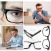 Blue Light Glasses for Men & Women - Black Frame Clear Blue Light Glasses for Computer Gaming & Reading - Stylish Computer Eye Strain Relief - Buy Online on GoSupps.com