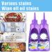 Clothes Oil Stain Remover Liquid Detergent for Most Types of Clothes Active Enzymatic Laundry Cleaning Clothing Quick Laundry Dry Cleaner (Purple Bottle 120ml 2pc) - Buy Online on GoSupps.com