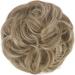 Fine Hair Parts with Rubber Band | Large Dutt Hair Tie & Extensions for Women | Caramel Brown & Ash Blonde - 55g - Buy Online on GoSupps.com