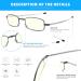 Buy Compact Foldable Blue Light Blocking Reading Glasses - UV Protection 2 Pack Red/Black +1.75 | Stylish Readers for Men & Women - Buy Online on GoSupps.com