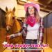 12 Pink Cowboy Hats and Bandanas Set - Western Cowgirl Party Costume Accessories - Buy Online on GoSupps.com