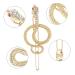 BeShiny Snake Hair Clips - Stylish Gold Barrettes for Women - 3 Piece Fashion Accessories Gift Set - Buy Online on GoSupps.com