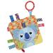 Nuby Teething Blankie - Choose from Owl, Koala, Monkey, or Elephant Design - Buy Online on GoSupps.com
