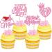 Cyodoos 24 Pcs Happy Mothers Day Cupcake Toppers Glitter Cake Toppers Cupcake superman Thank you Mom Happy Birthday Party Supplies Decorations Pink - Buy Online on GoSupps.com