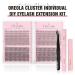Oreola 456PCs DIY False Eyelashes Set with Bond Seal Tweezers & Adhesive Remover | 0.1D Curl Cluster Extensions (8-14mm) Natural Look at Home - Buy Online on GoSupps.com