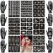 Aresvns Henna Tattoo Stencils 120+ PCS, 24 Sheets Black Henna Tattoo Templates,Reusable Henna Tattoo Kit,DIY Tattoo Stencils for Women and Teen Girls