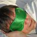 LARGE-XL Size Green Satin Sleep Mask for Men and Women | Quality Travel Mask for Sleep Disorders and Insomnia - Buy Online on GoSupps.com