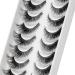 Shop 3D False Lashes - Handmade Natural Look Fluffy Strip Lashes | 10 Pairs Multipack - Buy Online on GoSupps.com