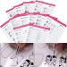 NICENEEDED 12 Sheets Nail Art Practice Book Clean Manicure Training Cards for Beginner Lines Painting Lines Drawing Painting Template Learning Book for Acrylic Fingernails