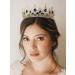 SweetV Royal Blue Queen Crown Wedding Tiara for Bride - Rhinestone Tiaras and Crowns for Women, Costume Headpiece for Birthday, Cosplay, Party Celebration - Bailey - Buy Online on GoSupps.com