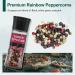 Soeos Salt and Pepper Grinder Set with Rainbow Peppercorns, Black Peppercorns, White Sea Salt, and Pink Salt - 9.8oz (277.82g) Total Spice - Plastic Bottle Grinder Included - Buy Online on GoSupps.com