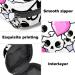 Skull Heart Pattern Sanitary Napkin Storage Bag - Portable Period Kit Pouch - Buy Online on GoSupps.com