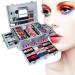 102 Colors Make up set teenagers girls Cosmetic Palette Set include Eyeshadow Palette Lipstick Blush Foundation Concealer Face Powder Mascara Lipgloss Brush for Every Woman(RED) 2#102PCS