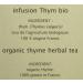 Organic Garden - Thyme Infusion - Buy Online on GoSupps.com