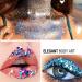 FANDAMEI 32-Pot Chunky Holographic Glitter for Eyes, Face, Hair, Nails, Lips - Festival Cosmetic Sparkle for Resin, Wax Melts, Crafts & Christmas Party - Buy Online on GoSupps.com