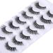 JIMIRE Clear Band Demi-Wispies Fluffy Faux Mink Eyelashes - 7 Pairs Pack - Buy Online on GoSupps.com