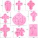 9 Piece Cross Fondant Mold Set for Cake Decoration and Crafting Projects - Silicone Molds for Cupcake Topper, Sugarcraft, Polymer Clay - Buy Online on GoSupps.com