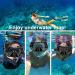 Happyouth 6 in 1 Snorkel Set with Panoramic View Mask, Trek Fin, and Dry Top Snorkel - Purple, S/M (US Size 4.5-8.5) - Buy Online on GoSupps.com