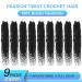 Pretwisted Passion Twist Crochet Hair 12 Inch - 9 Packs, Soft Pre-looped Short Black Curly Braids for Women - 1B (Pack of 9) - Buy Online on GoSupps.com