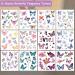 CHARLENT Butterfly Temporary Tattoos - 12 Sheets Realistic 3D Designs for Women & Girls | Party Favors & Decoration - Buy Online on GoSupps.com