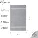 Class Home Collection Terry Guest Towels - 100% Cotton Pack of 4 30x50 cm Silver - Premium Quality for Elegant Hospitality - Buy Online on GoSupps.com