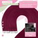 Youngsee Burgundy Tape In Extensions 40cm - Real Hair Seamless 25g 10PCS #530 - Shop Now for Premium Quality - Buy Online on GoSupps.com